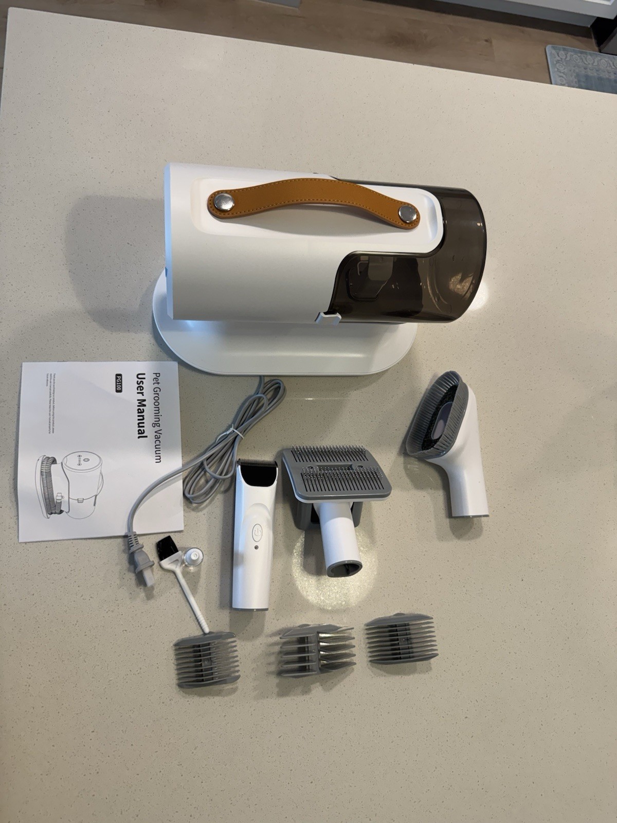 INCOMPLETE AIRROBO PG100 Pet Grooming Vacuum with Grooming Tools