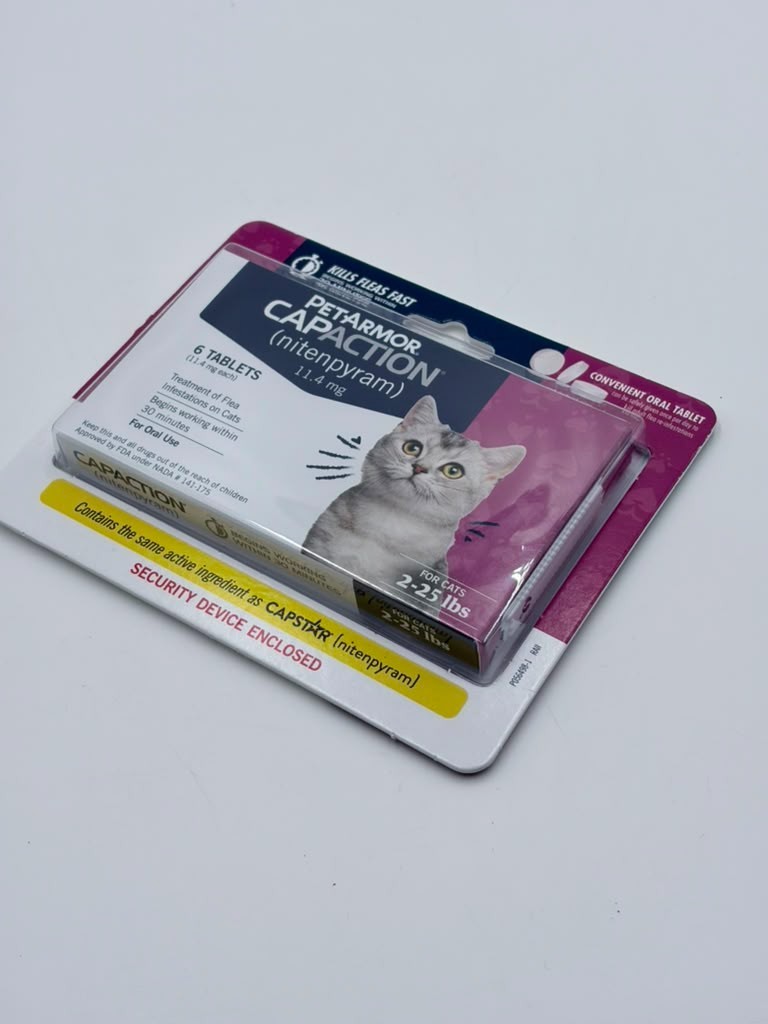 PetArmor CAPACTION (nitenpyram) Oral Flea Treatment for Cats 6 Tablets EXP 2027!