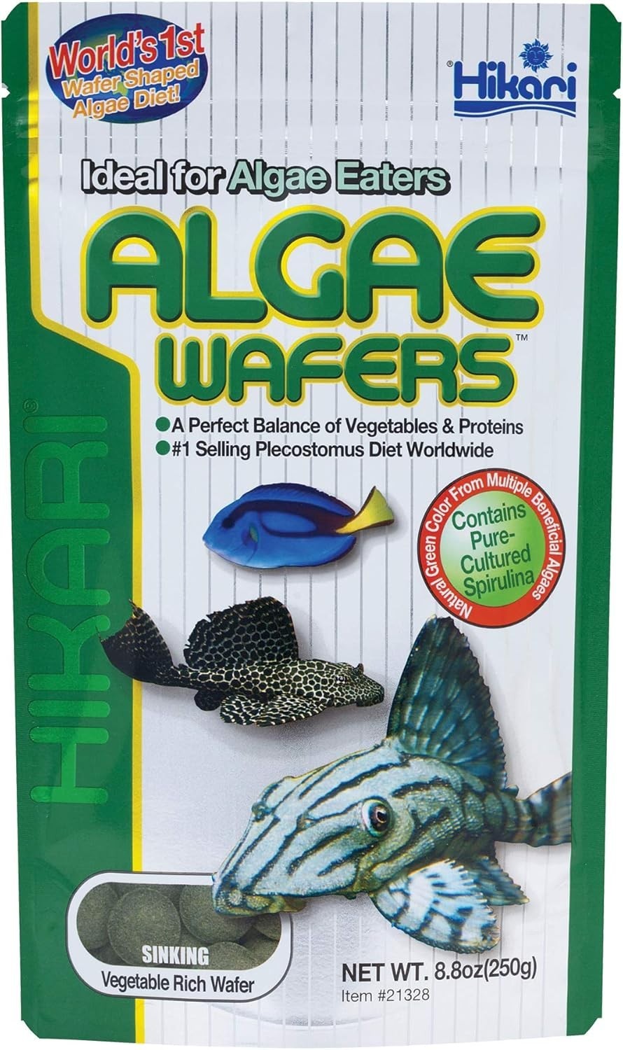 8.8oz Algae Wafer Fish Food by Hikari – Stress-Reducing for All Life Stages