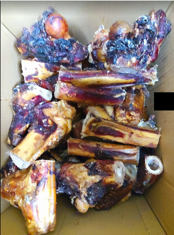 Smoked Wild Game Bones for Large Dogs – 1.5 Pounds