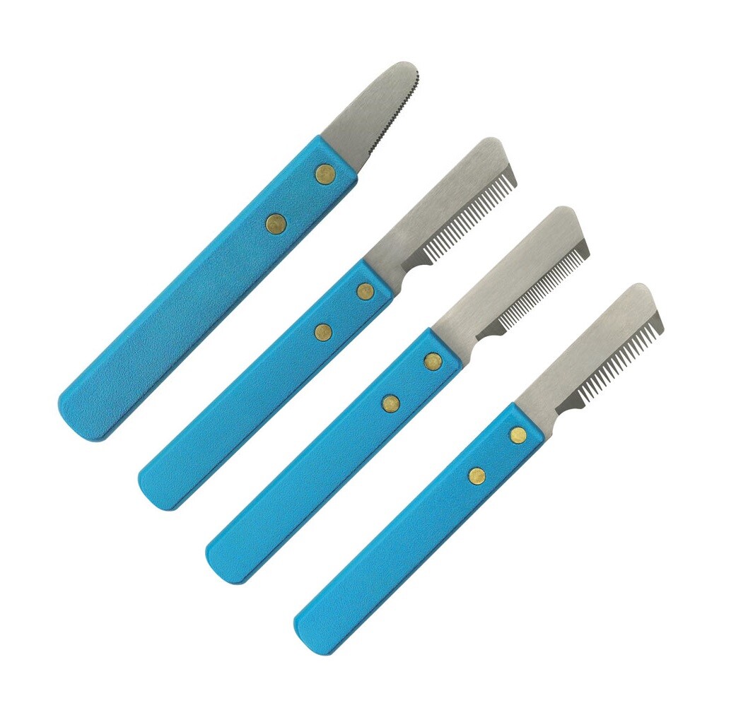 Professional Dog Grooming Pet Coat Fur Stripper Knives Trimmer Stripping Tools