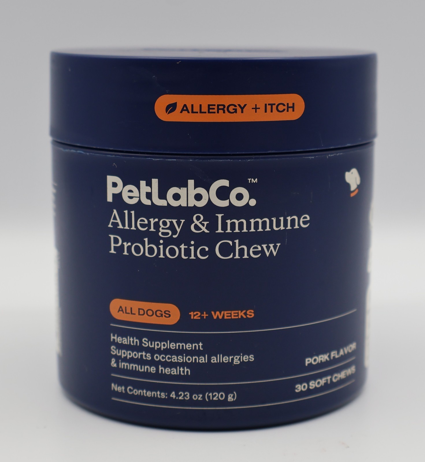 PetLab Co. ALLERGY ITCH & IMMUNE PROBIOTIC CHEW Pork Flavor All Dogs BB 03/2027