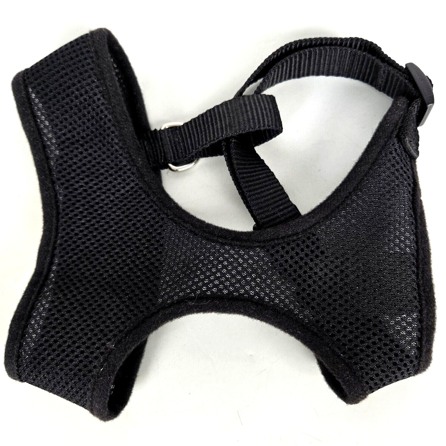 Four Paws Comfort Control Dog Mesh Harness No Tug Black Breathable Fit 11-18 lbs