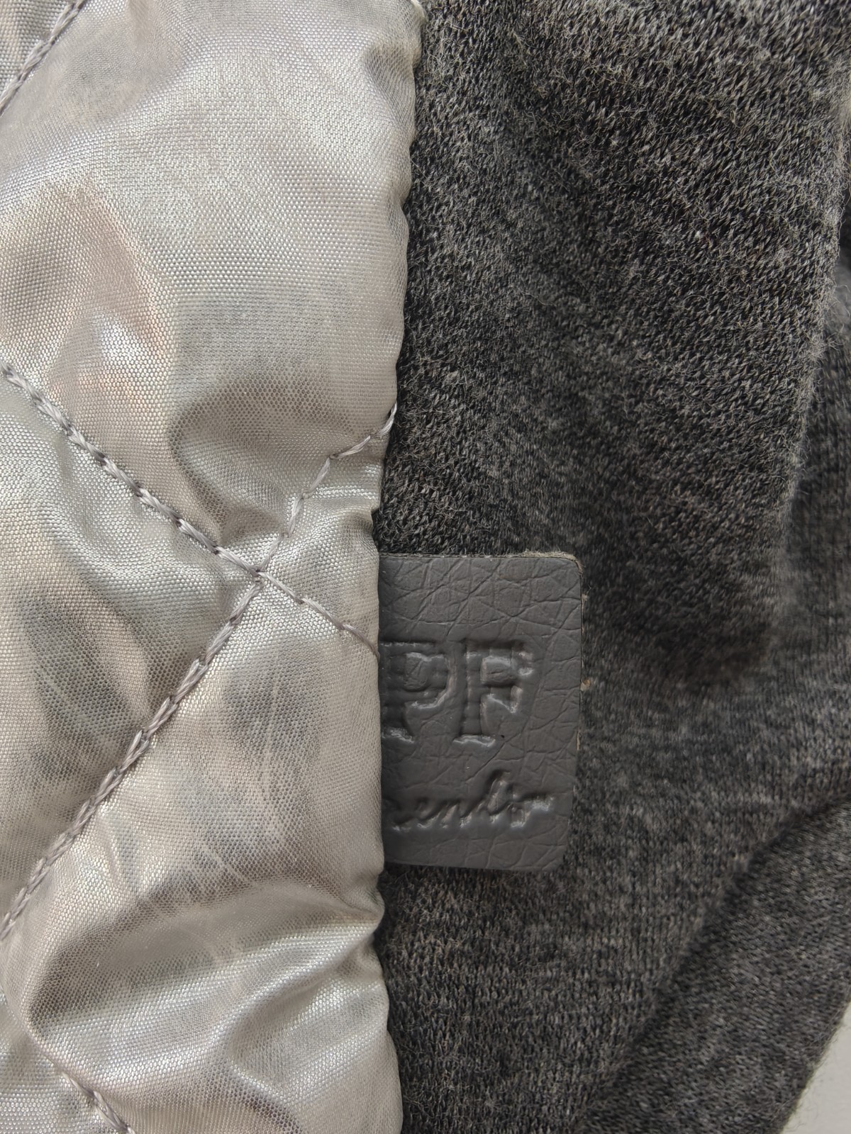 Small Dog Jacket Dark Gray and Silver XS ( Mini Yorkie / Chihuahua … )