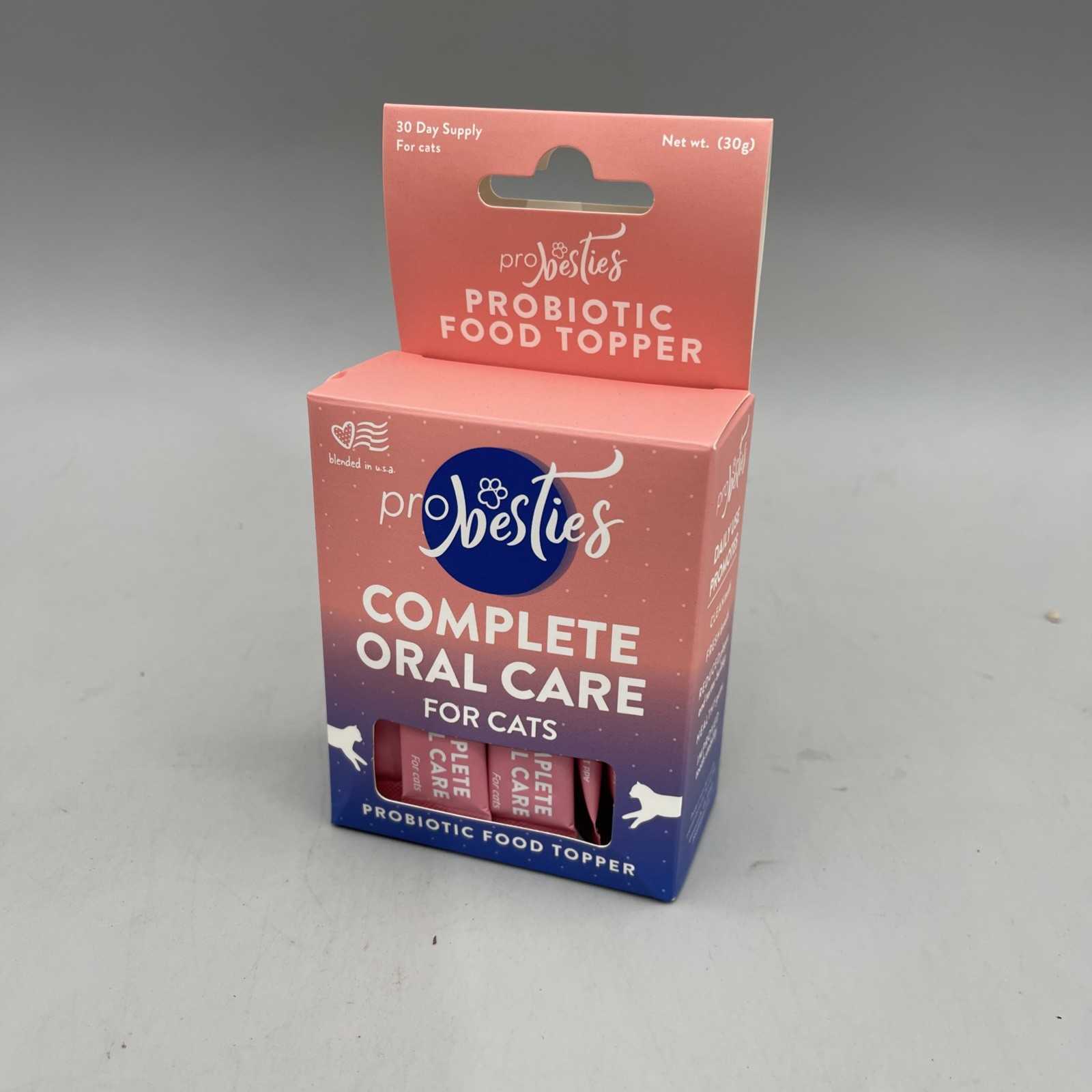Probesties Dental Powder for Cats, Complete Oral Care for Cats 30 Day Supply