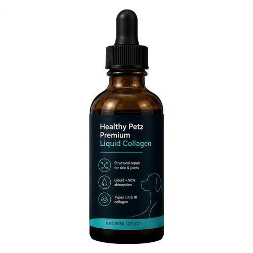 Healthy Petz Premium Liquid Collagen For Dogs, Supplement With Collagen, 60ml