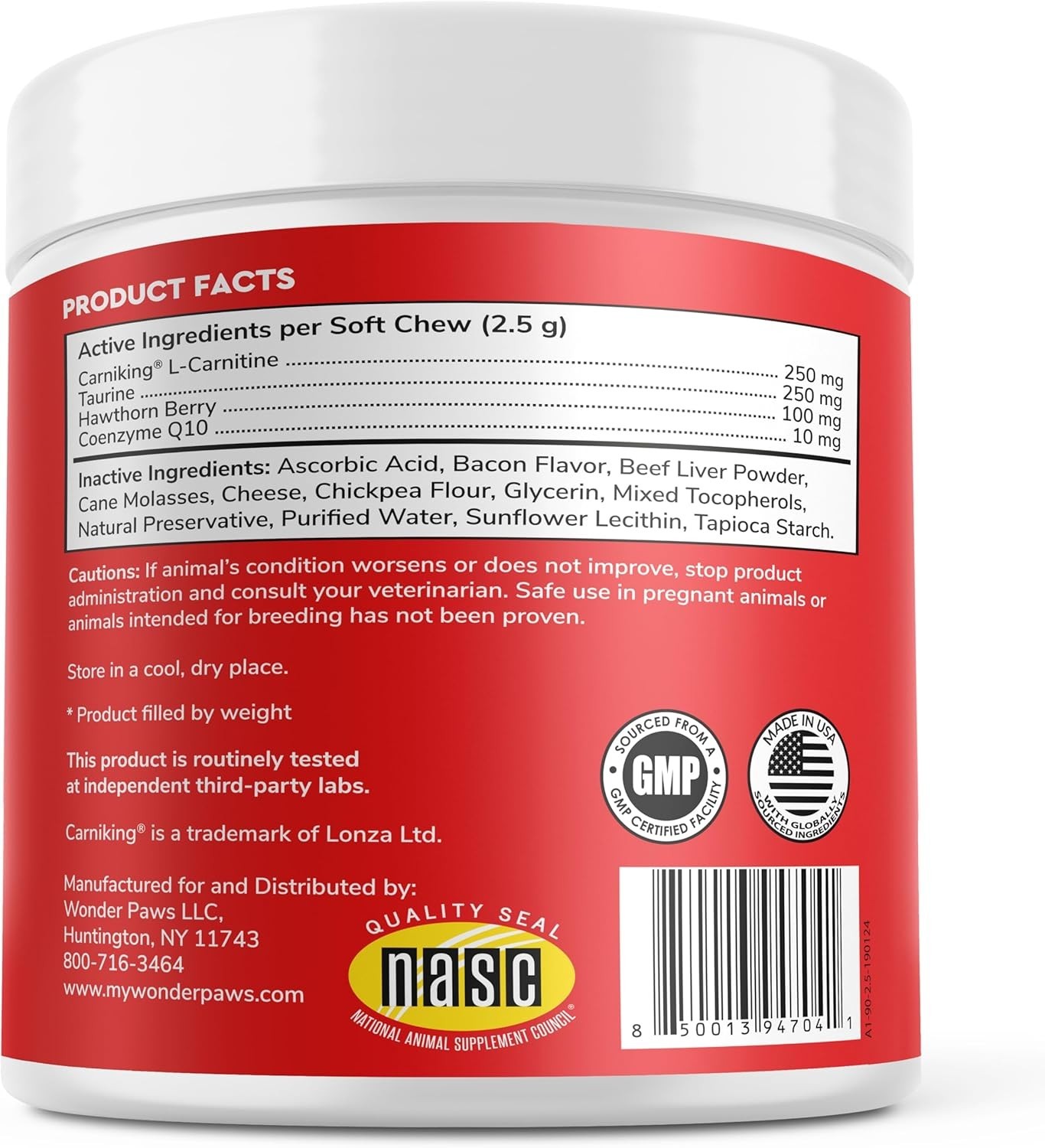 Cardio Support Chews for Dogs – Heart Health, Energy & Weight Management – 90…