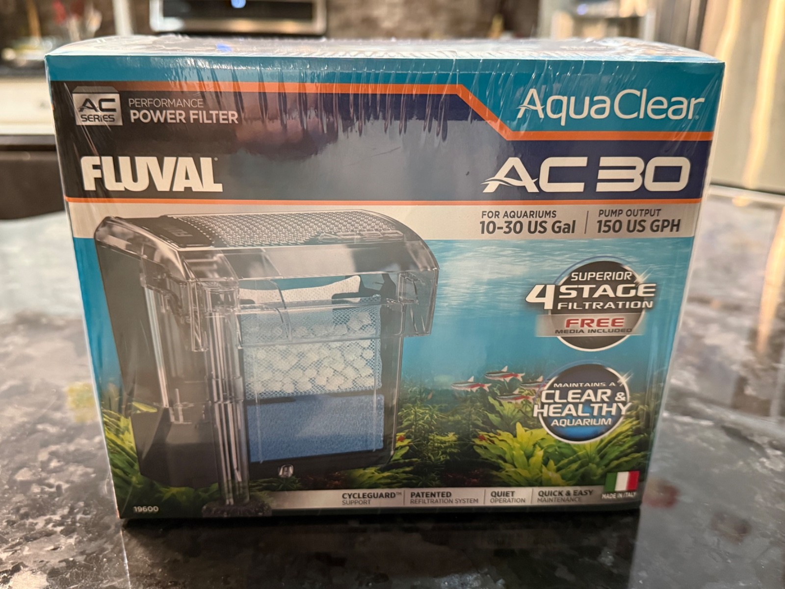 NEW IN BOX, unopened Fluval AC30 Power Filter, 10-30 US Gal / 38-114 L