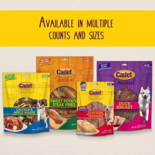 Cadet Gourmet Beef Hide Kabobs 4Oz Long Lasting Dog Treats Natural Healthy Chews