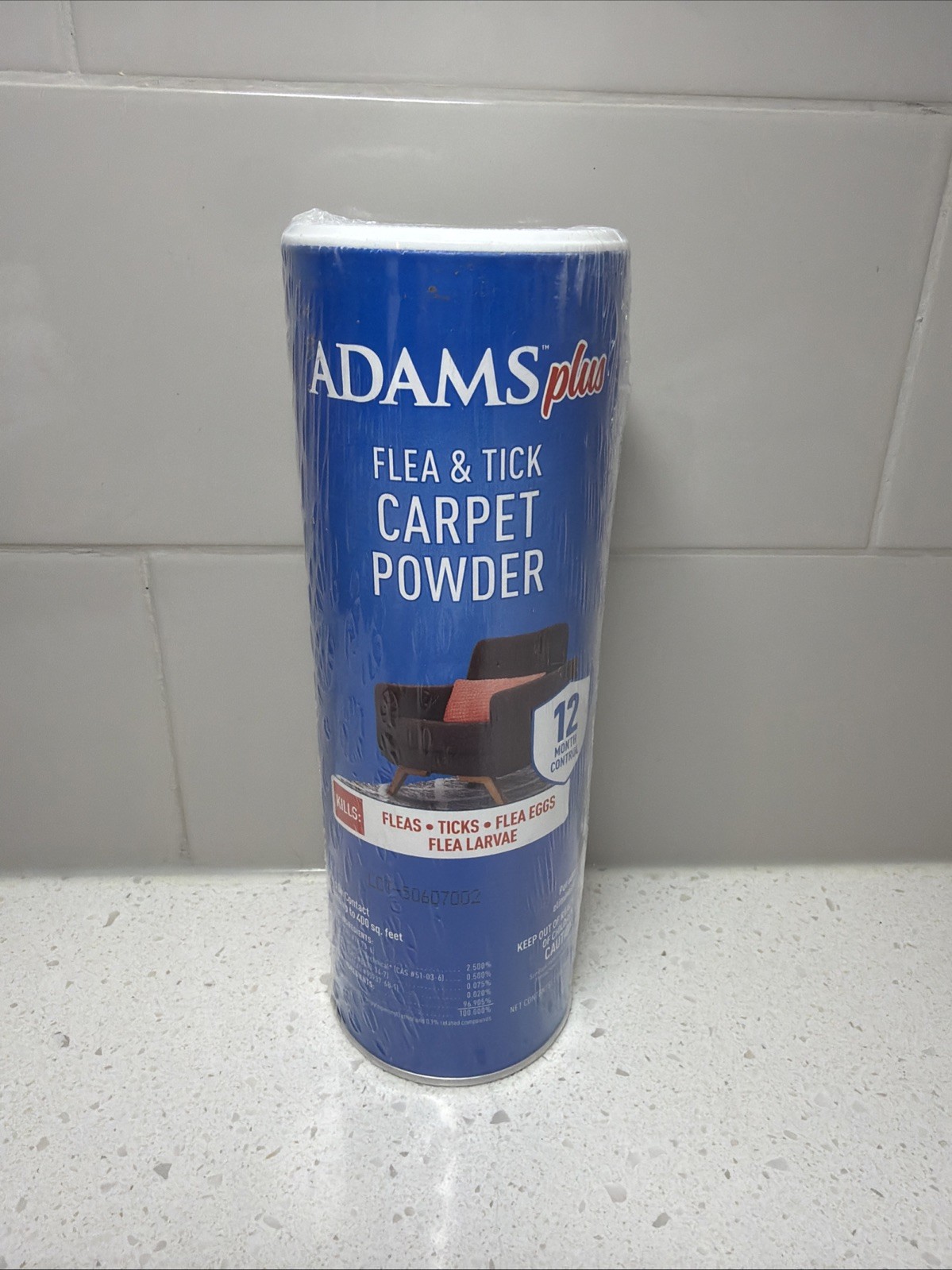 Adams Plus Flea & Tick Carpet Powder 16oz. 30 Day Control Fresh Citrus Scent
