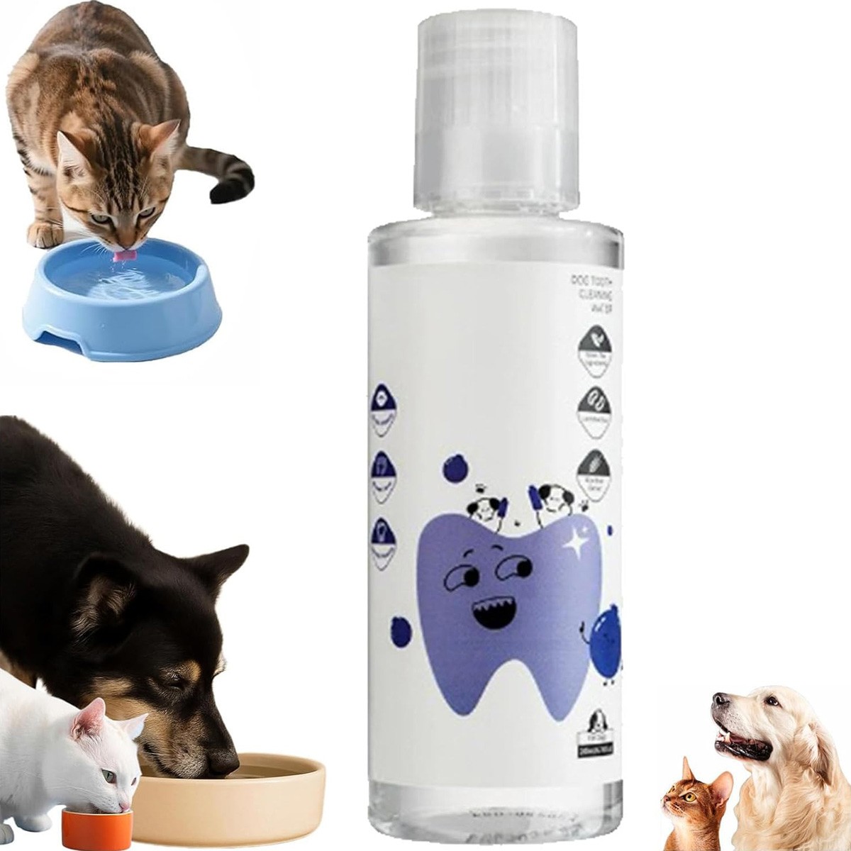 Dental Water Additive, Specialized Dental Care Formula，Natural Flavorless Teeth