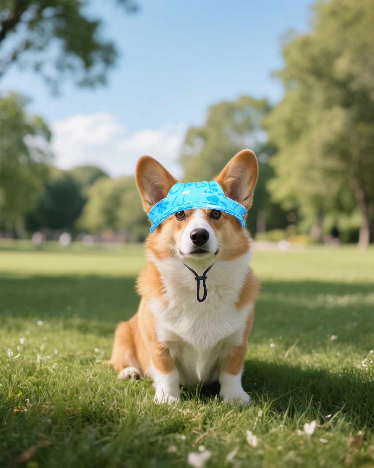 PET SHOW Dog Baseball Cap Paw Print Dog Visors for Small Doggy Cats Waterproo…