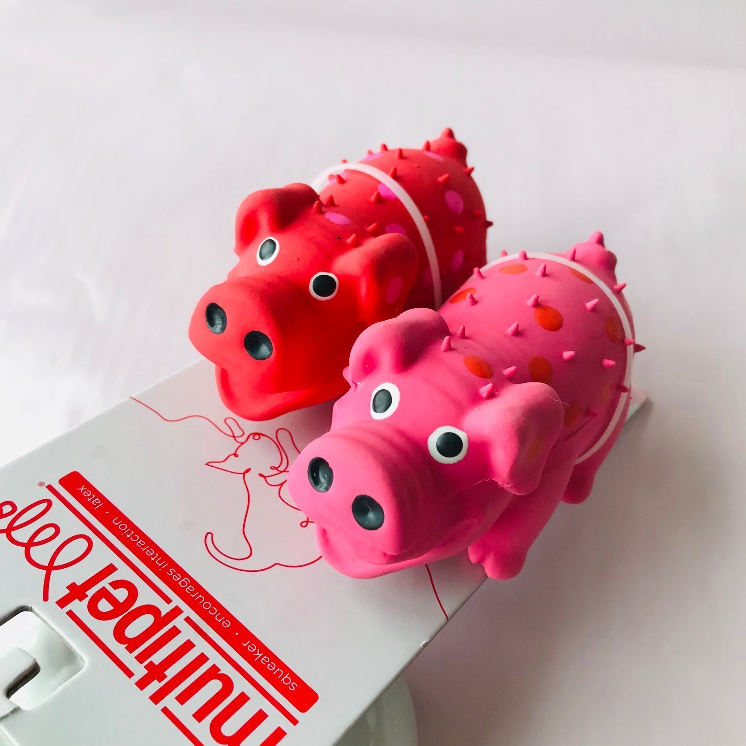 Dog Multipet Pig Latex Mini Squeak Dog Toy With Squeaker Pink