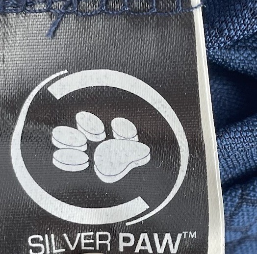 NEW Silver Paw Pet Dog Jersey T-Shirt Blue Gray M w/Anti-Odor Silvershield