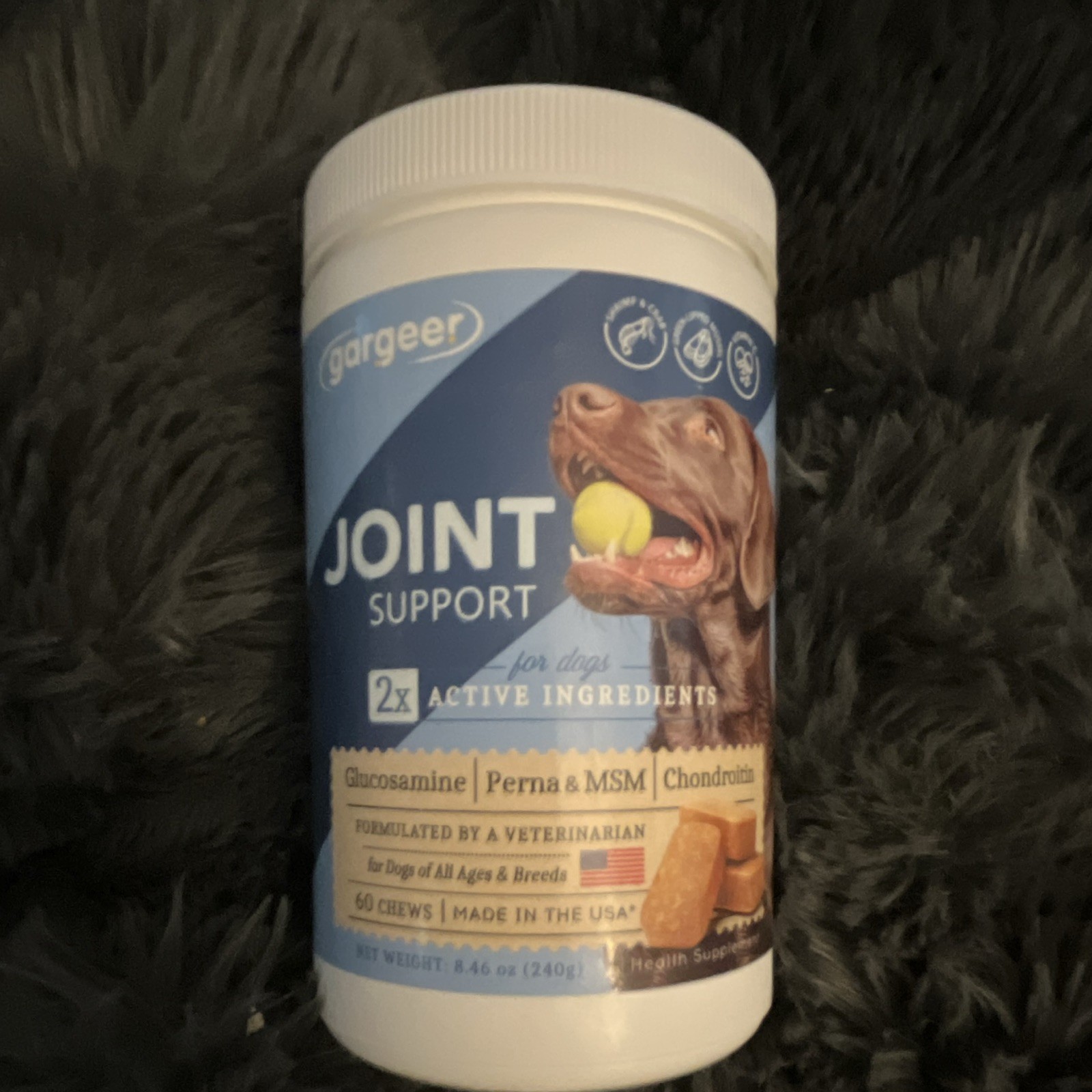 Gargeer Joint Support Hip & Joint Health Chews Adult Dogs 60ct Exp 02/2027