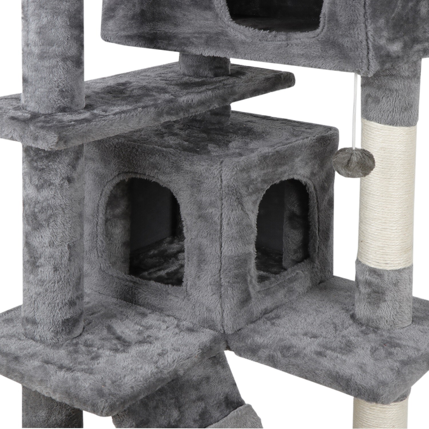 Activity Center 53″ STURDY Cat Tree Tower Large Playing House Condo For Rest