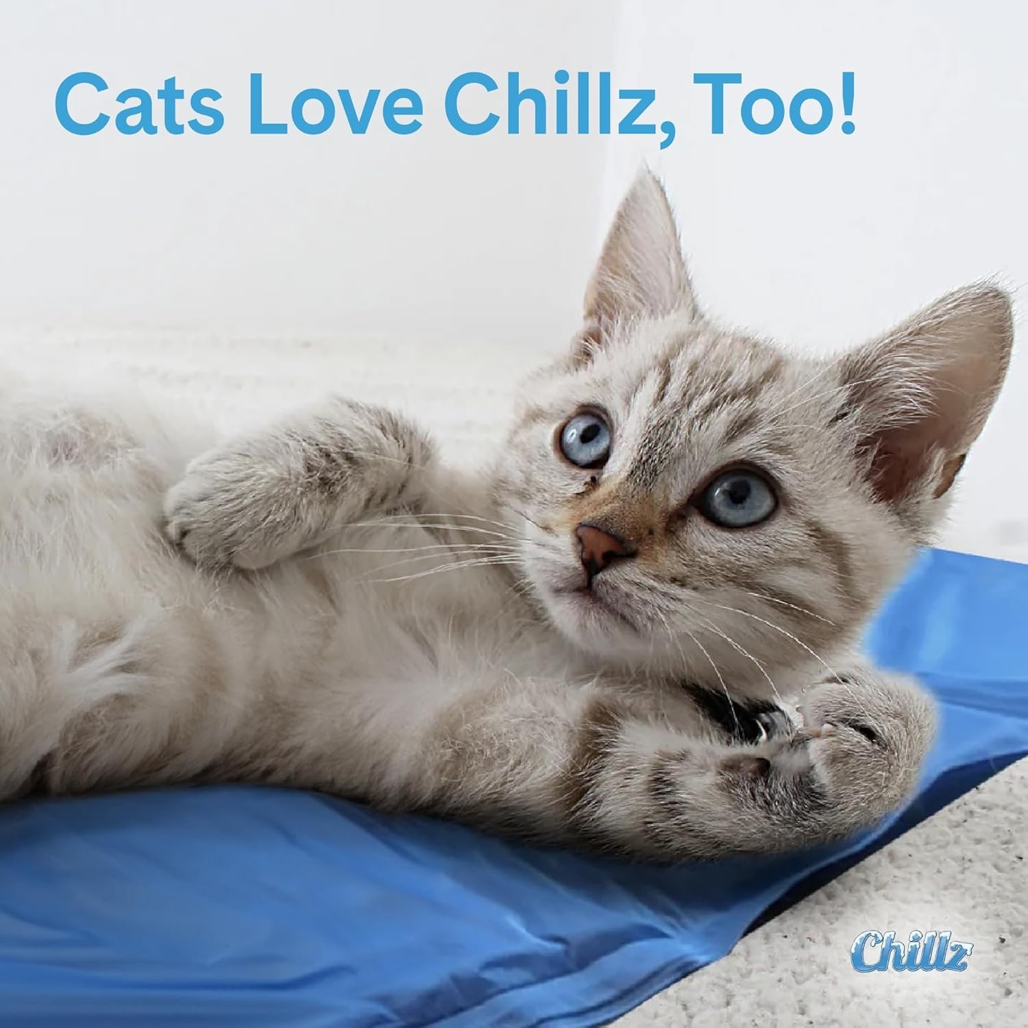 The Green Pet Shop Chillz Gel Mat, Extra Large – Pressure-Activated Cooling Pad