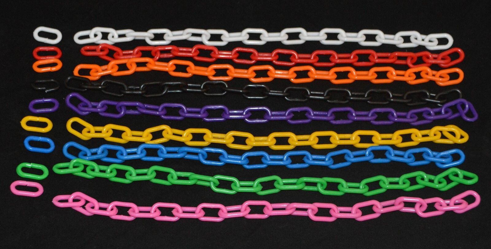 PLASTIC CHAIN GOAT ANIMAL COLLARS 1 1/2″ X 3/4″ LINKS 20″ LONG