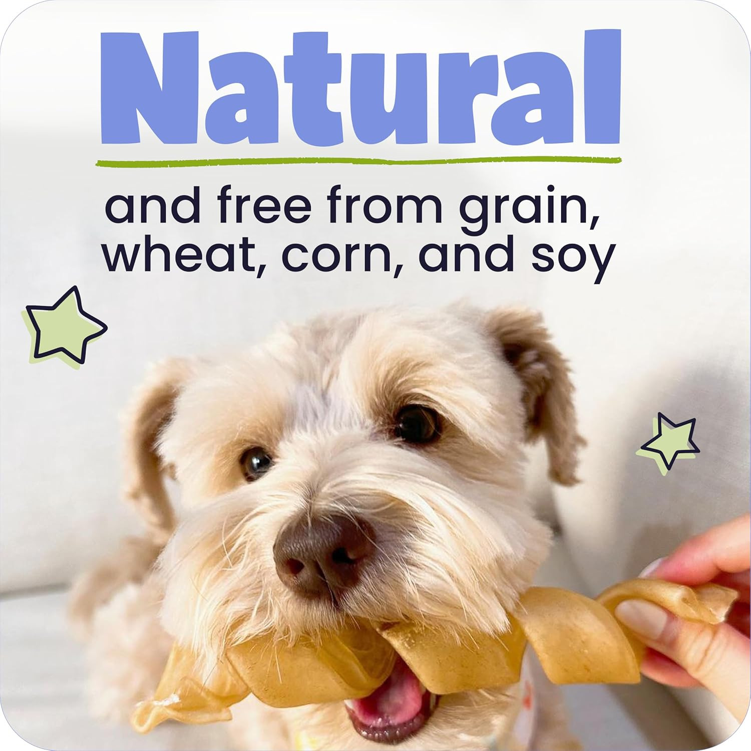 All Natural 11-12″ Roasted Collagen Sticks for Dogs – Low Odor