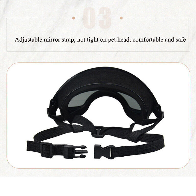 NEW Dog Goggles Sunglasses Windproof UV Protection For Medium Large Dogs Glasses