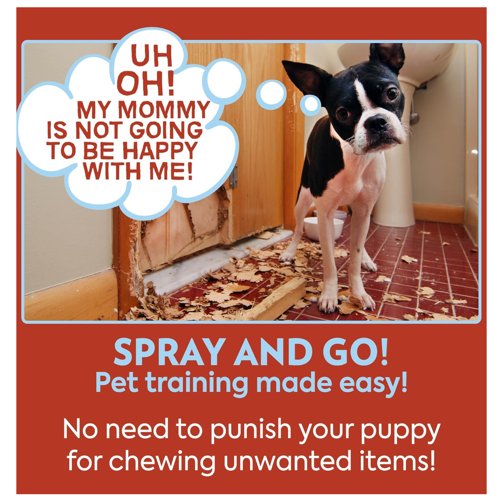 OUT! PetCare No Chew Bitter Cherry Flavor Deterrent, Puppy Training, 32 oz
