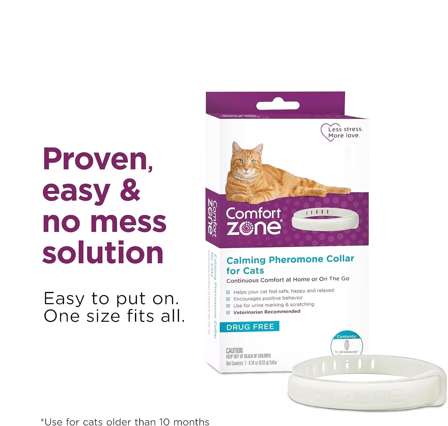 Cat Calming Collar 4-Pack: 120 Days of Calm