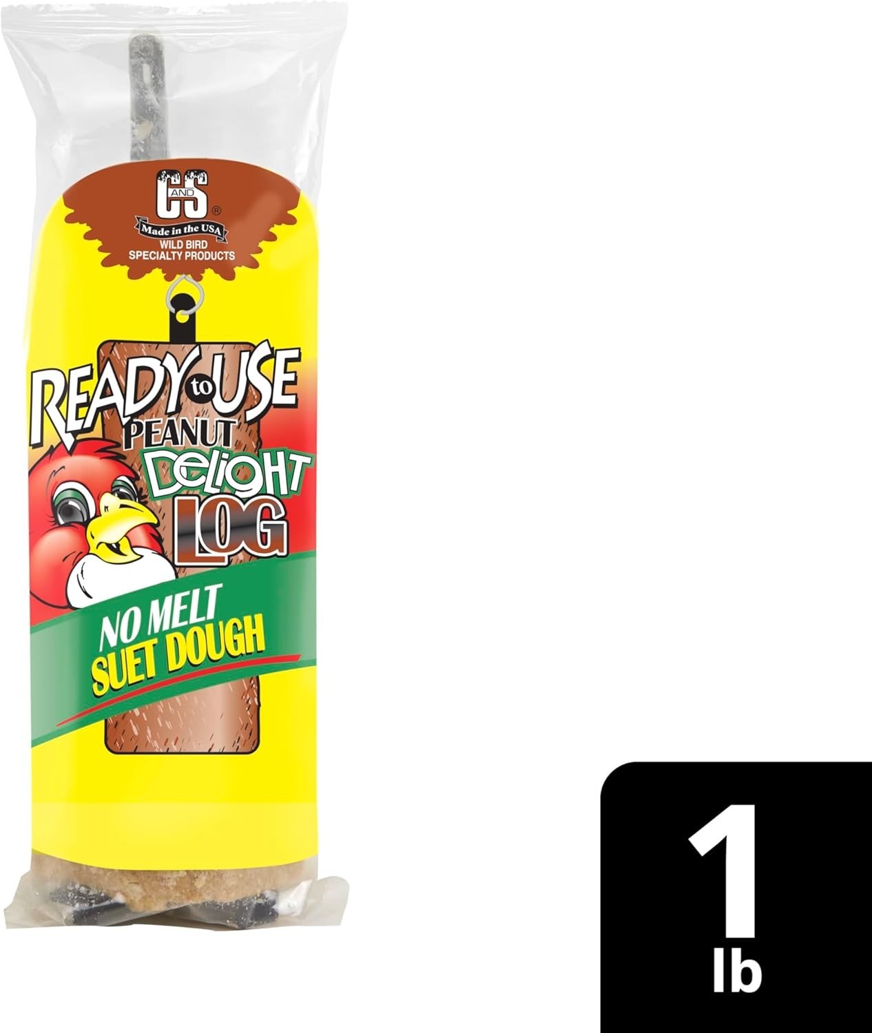 8-Pack Peanut Flavor No Melt Suet Logs for Easy Bird Feeding All Round