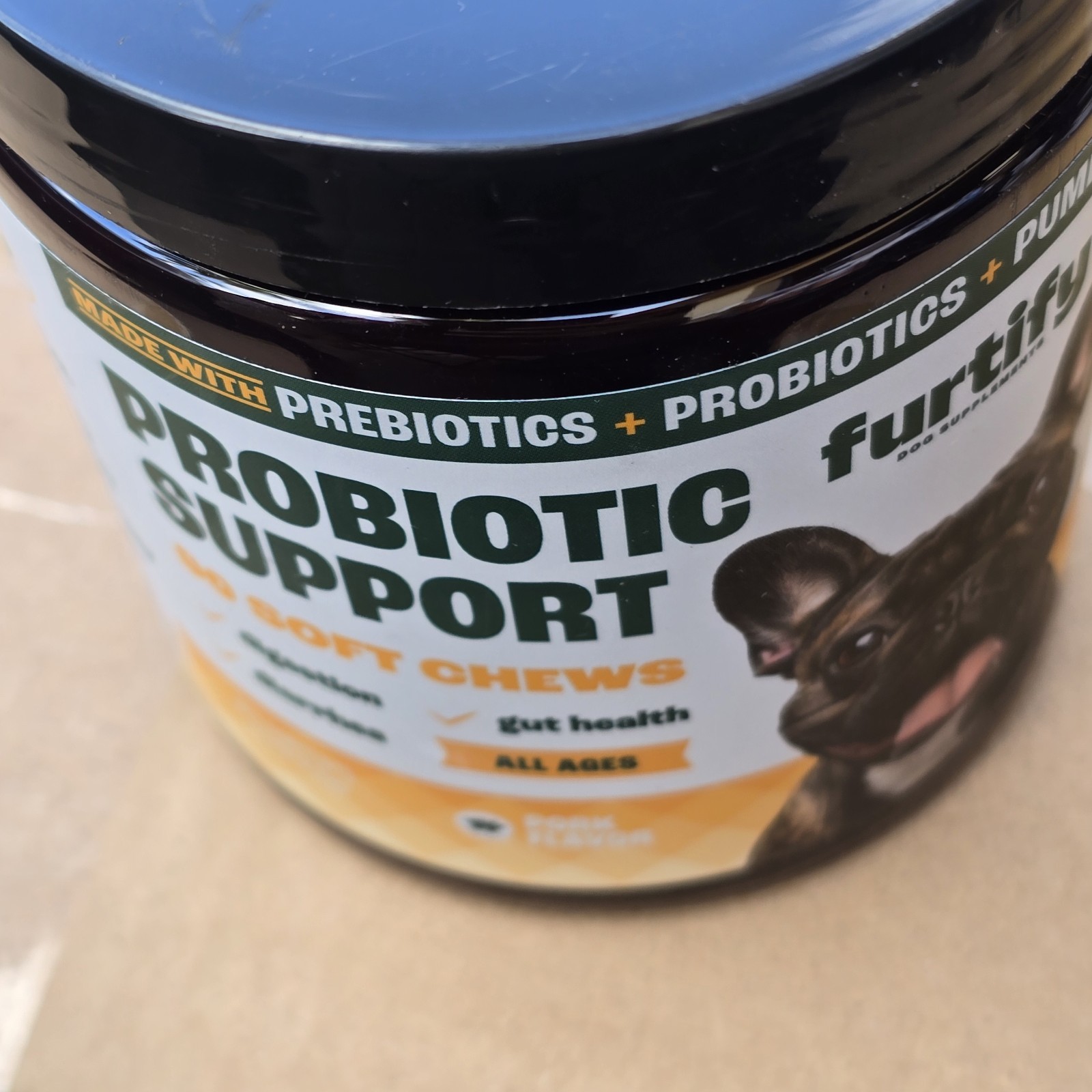 Furtify Dog Probiotics w/ Prebiotics & Pumpkin 8-Strain Soft Chews 90 Ct 02/2027