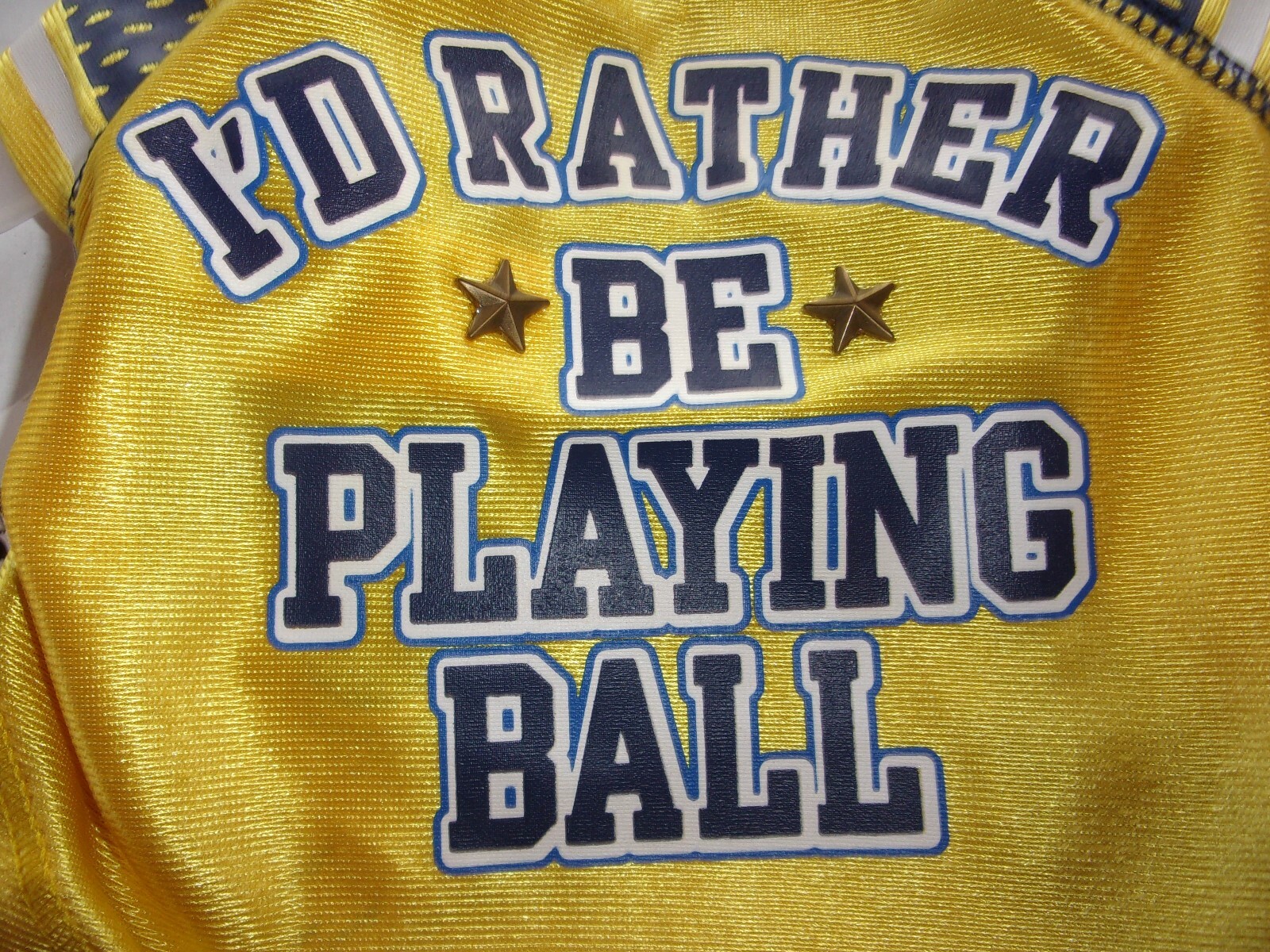 I’D RATHER BE PLAYING BALL Dog Jersey Shirt Wag-a-tude XXS XS S M L New Pet