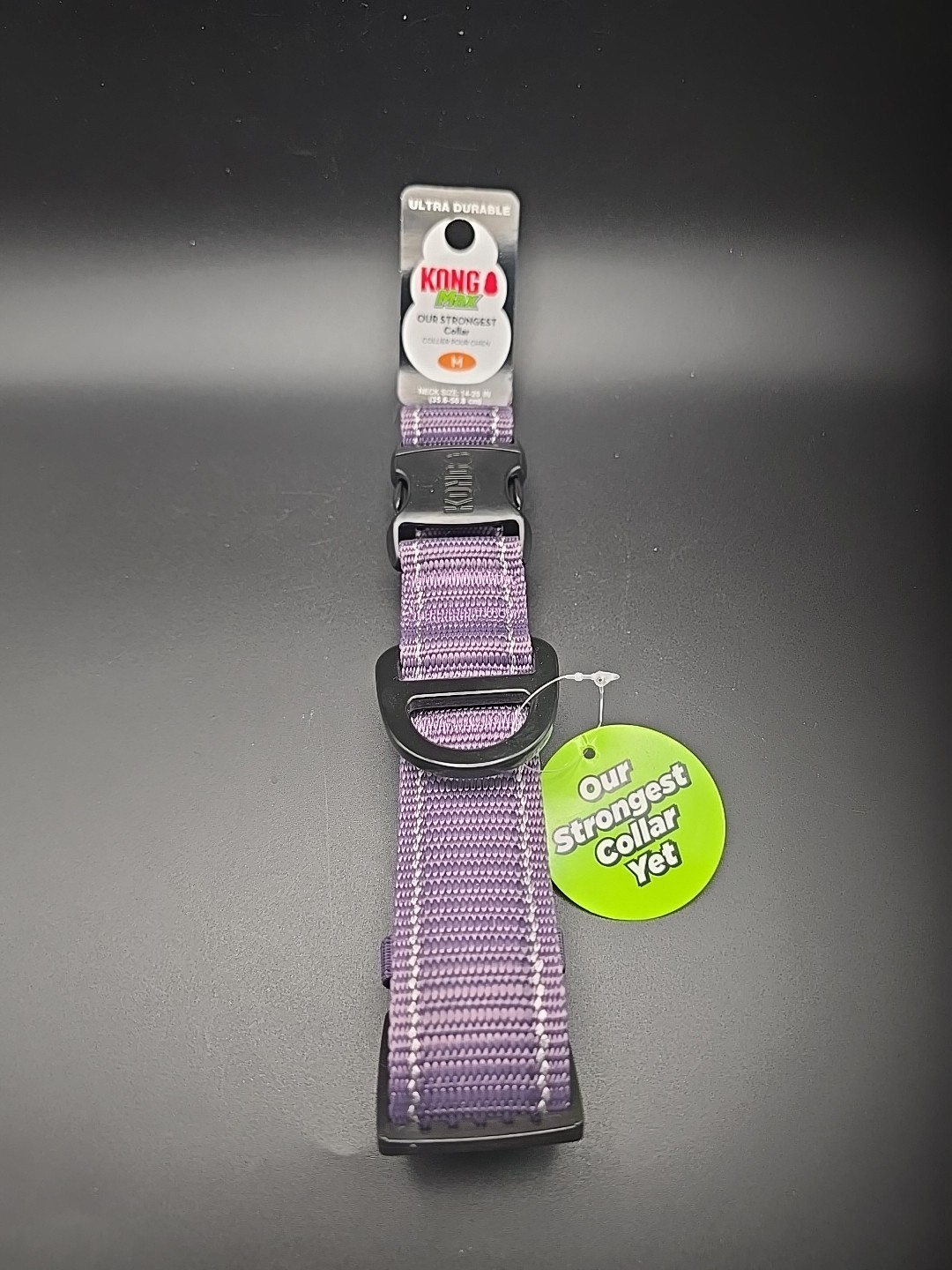 KONG – Purple -Max Heavy Dog Collar – MEDIUM 14-20in New Free Shipping