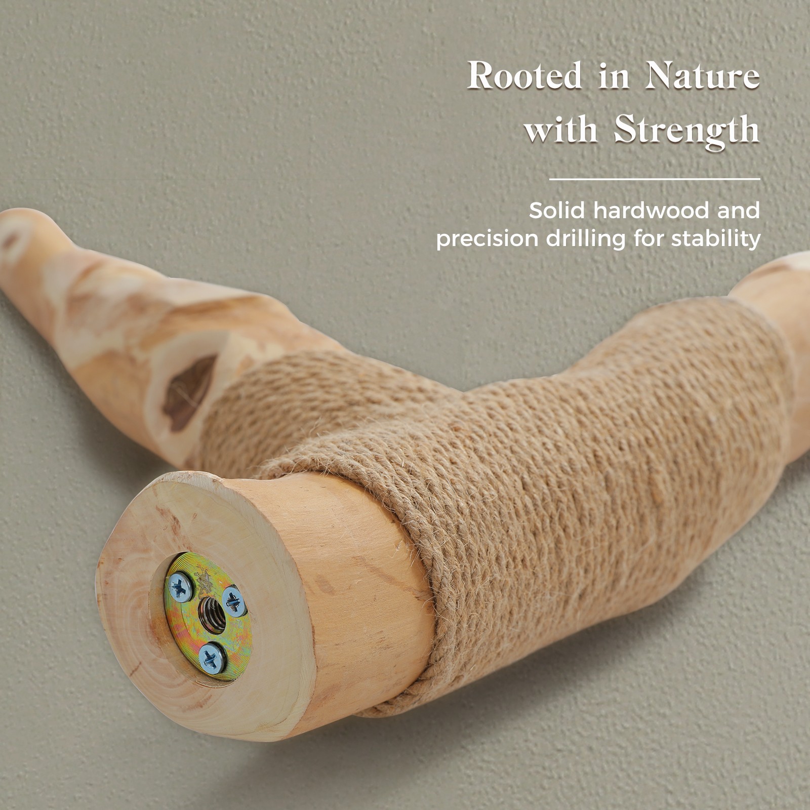 PAWZ Road Solid Wood Cat Tree Tower Scratching Post Scratcher Cat Condo House