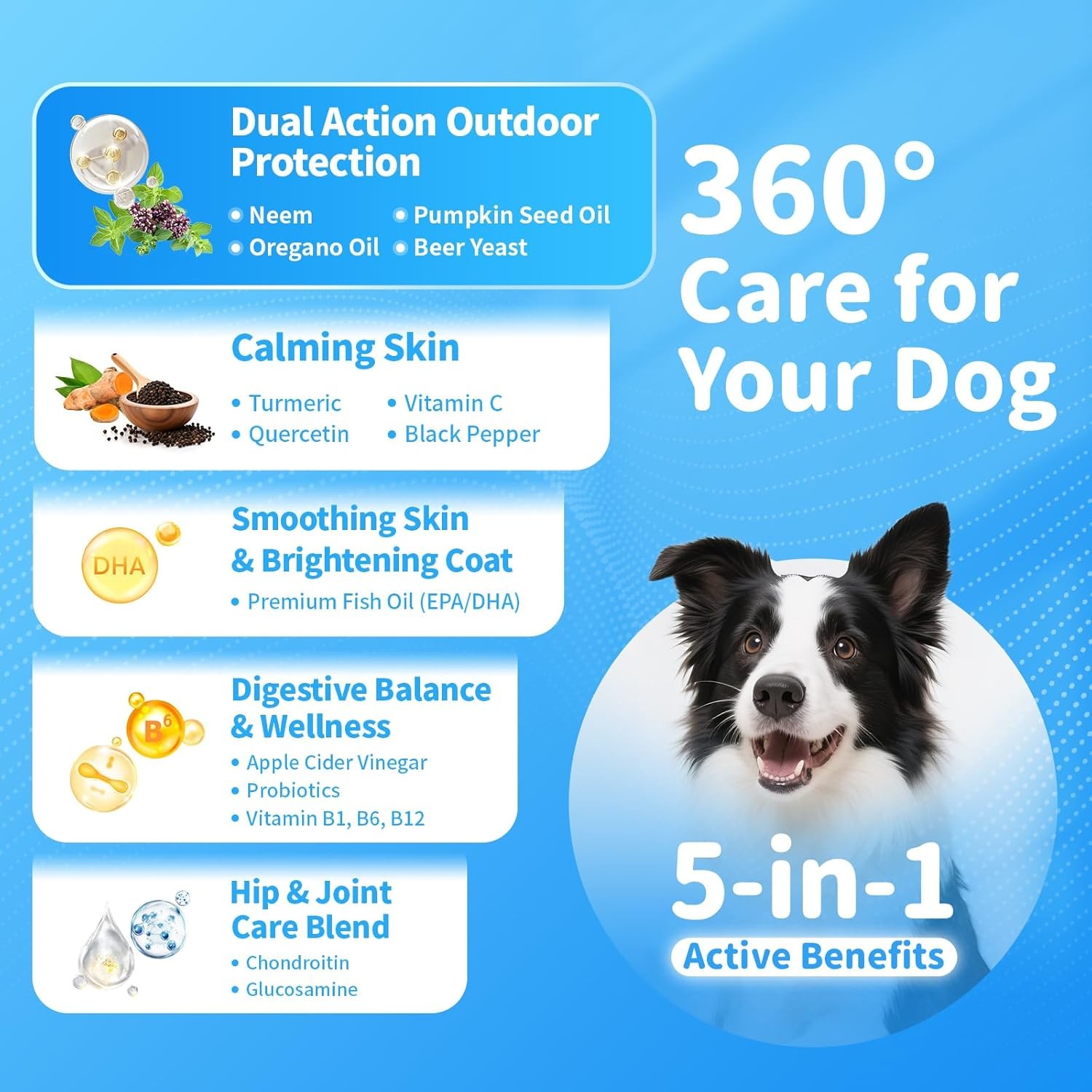 Dog Oral Flea and Tick Support Supplement, for All Breeds and Ages 135 Count