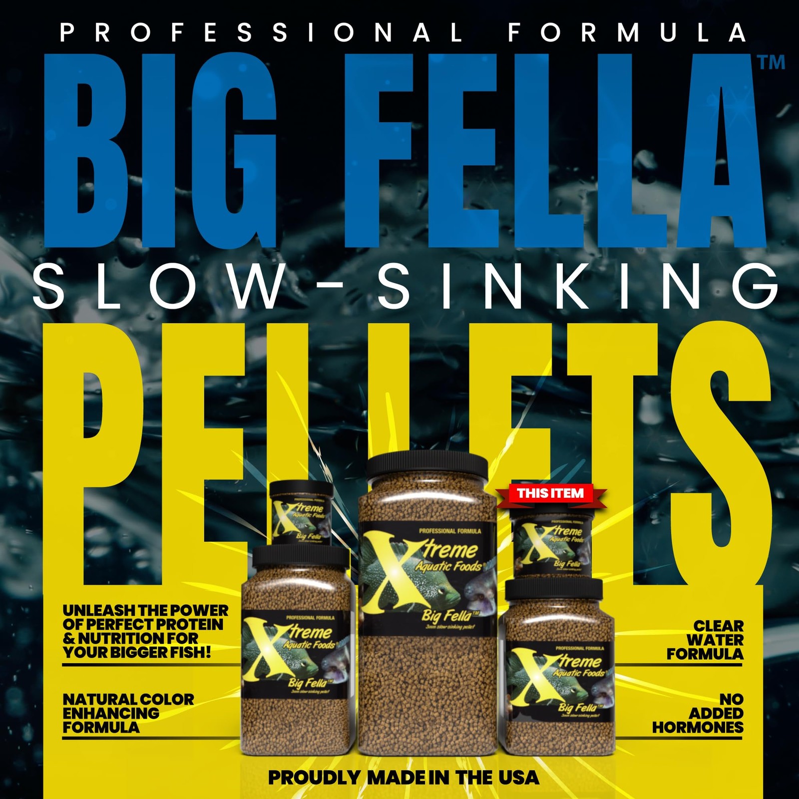 Xtreme Big Fella 3.0mm Pellets Professional Nutrition for Medium to Large