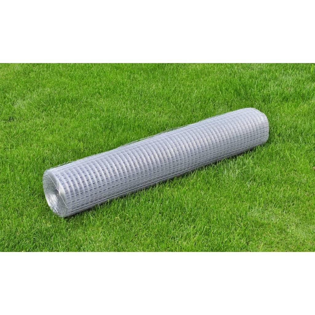 Chicken Wire Fence Galvanized Steel 82’x3.3’Silver