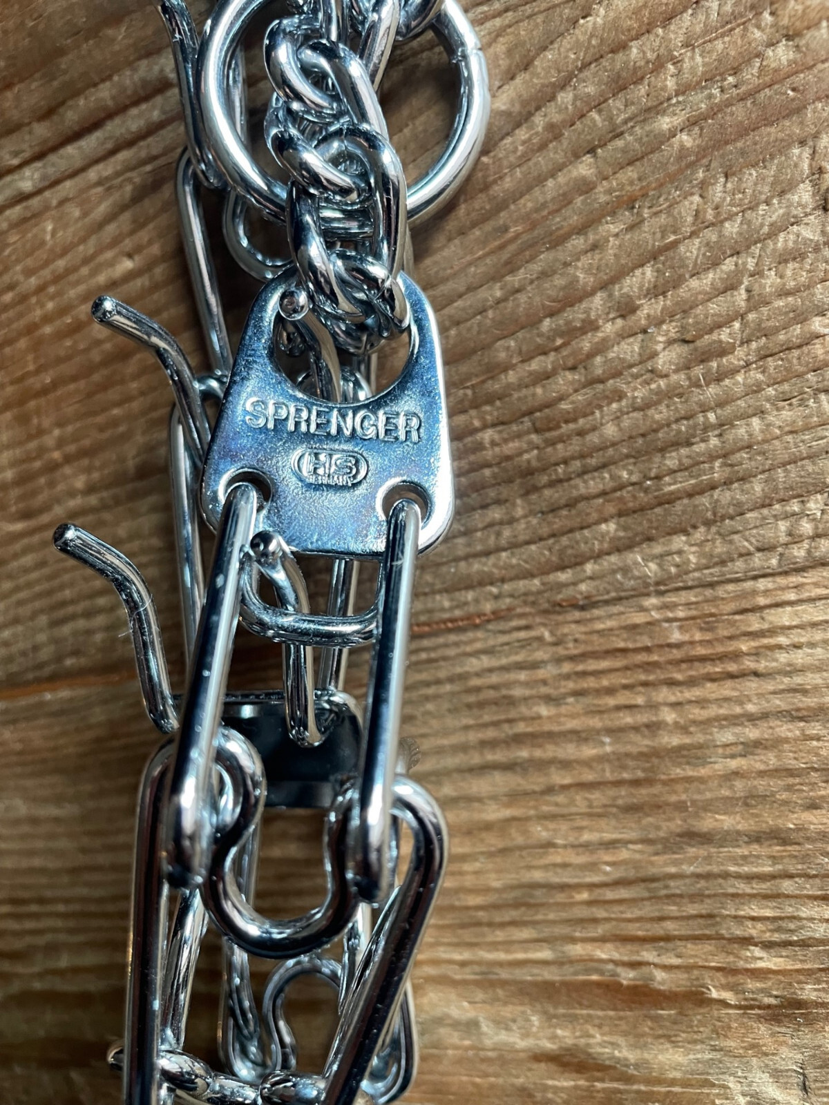 Herm Sprenger Chrome Plated Steel Training Prong Collar