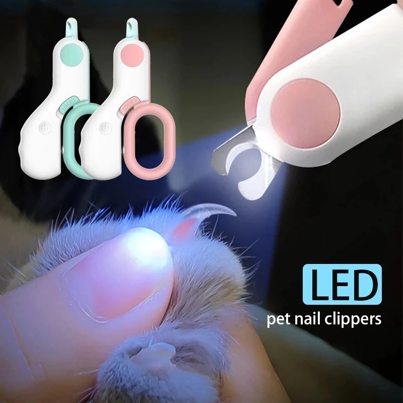 Pet Nail Clipper LED Light Claw Grooming Scissors for Cats Small Dogs Scissors