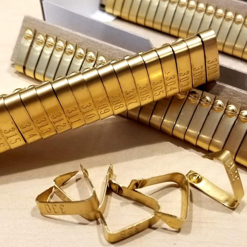Jiffy Wing Bands 100pcs Brass NOT STAMPED Chicken Poultry Bird Wing ID Tags
