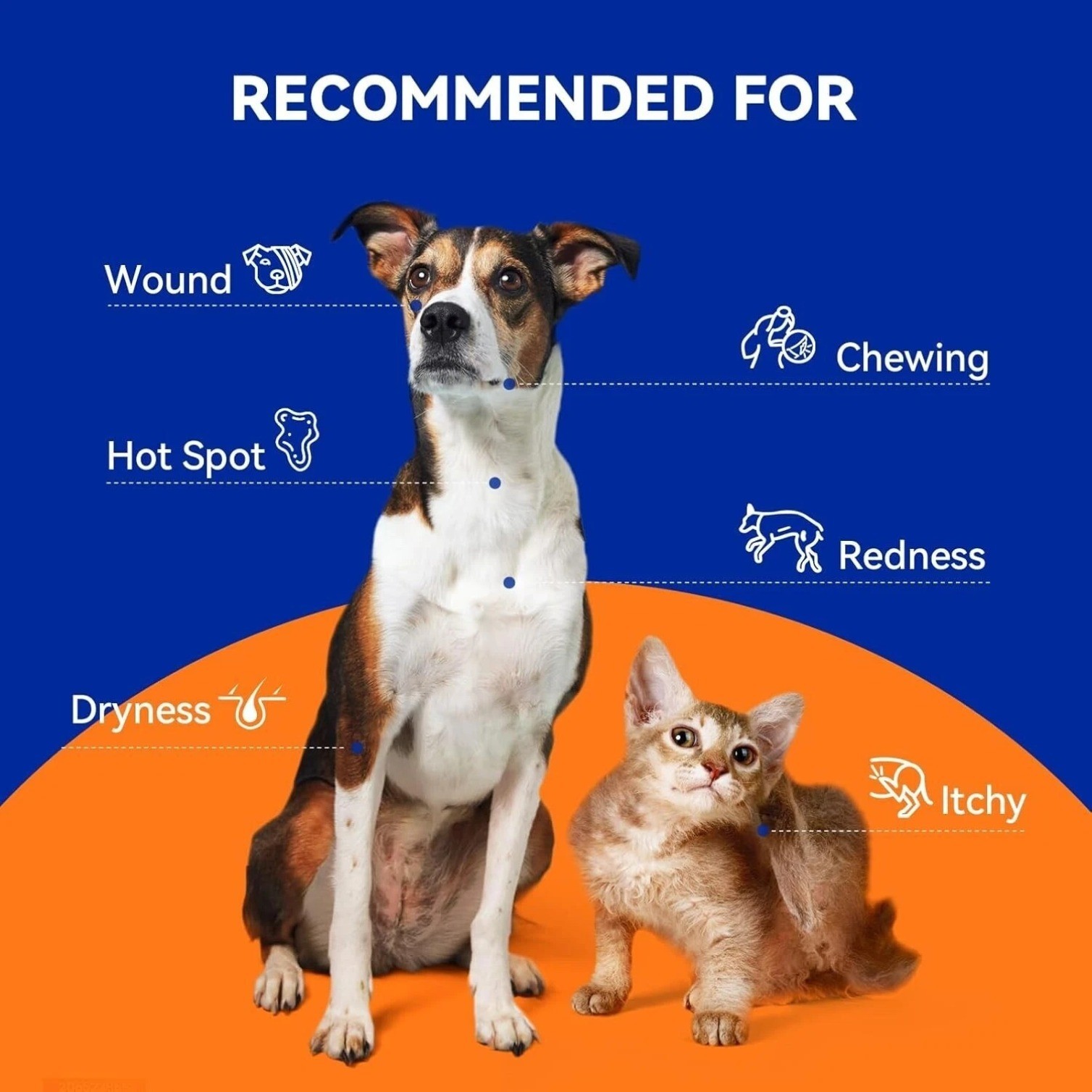 4oz Pet Skin Treatment hot spot and wound spray for Dogs and Cats