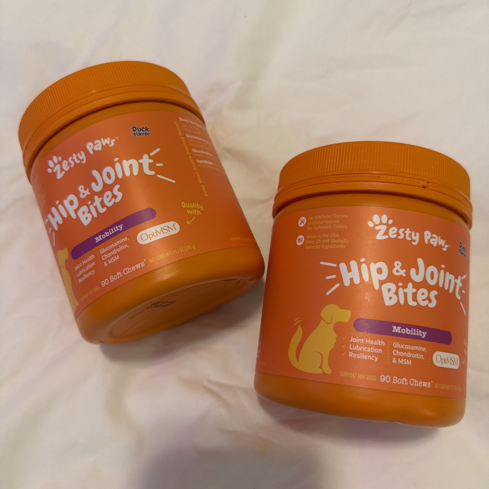 (BUNDLE X2) Zesty Paws (Hip & Joint) Mobility Bites – 90 Chews EX04.27