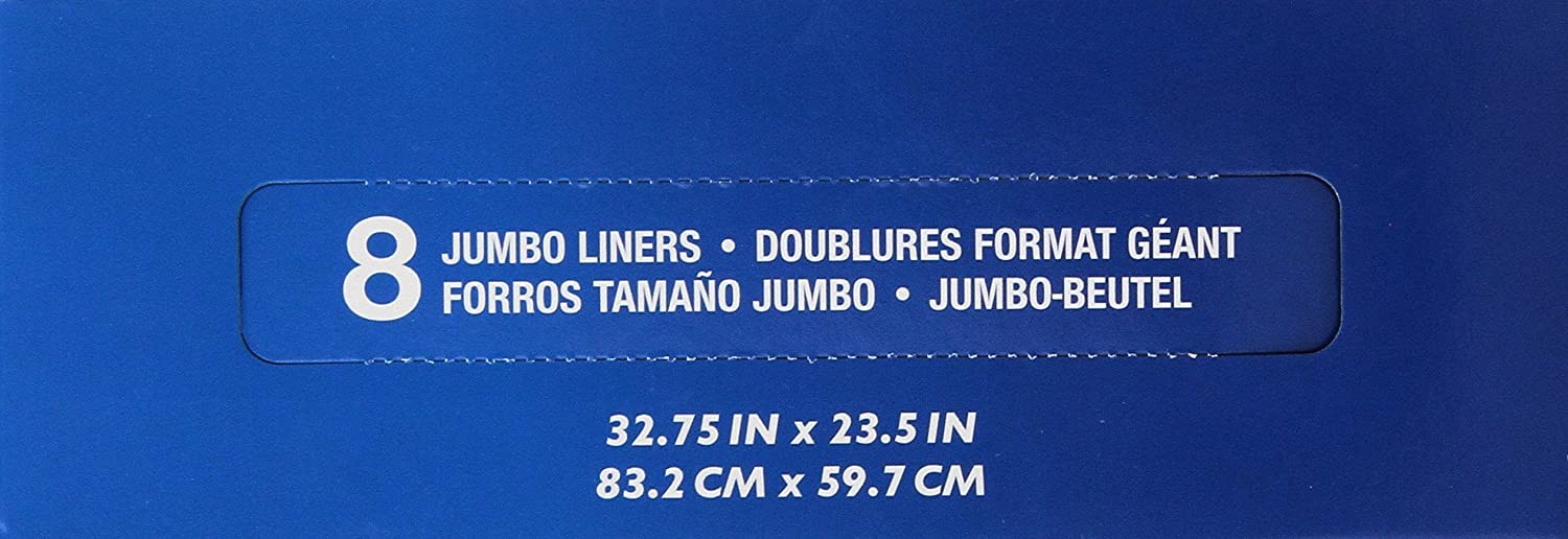Petmate Litter Box Liners Heavy Duty For Jumbo Top-Entry Cat Litter Pans 8-Count