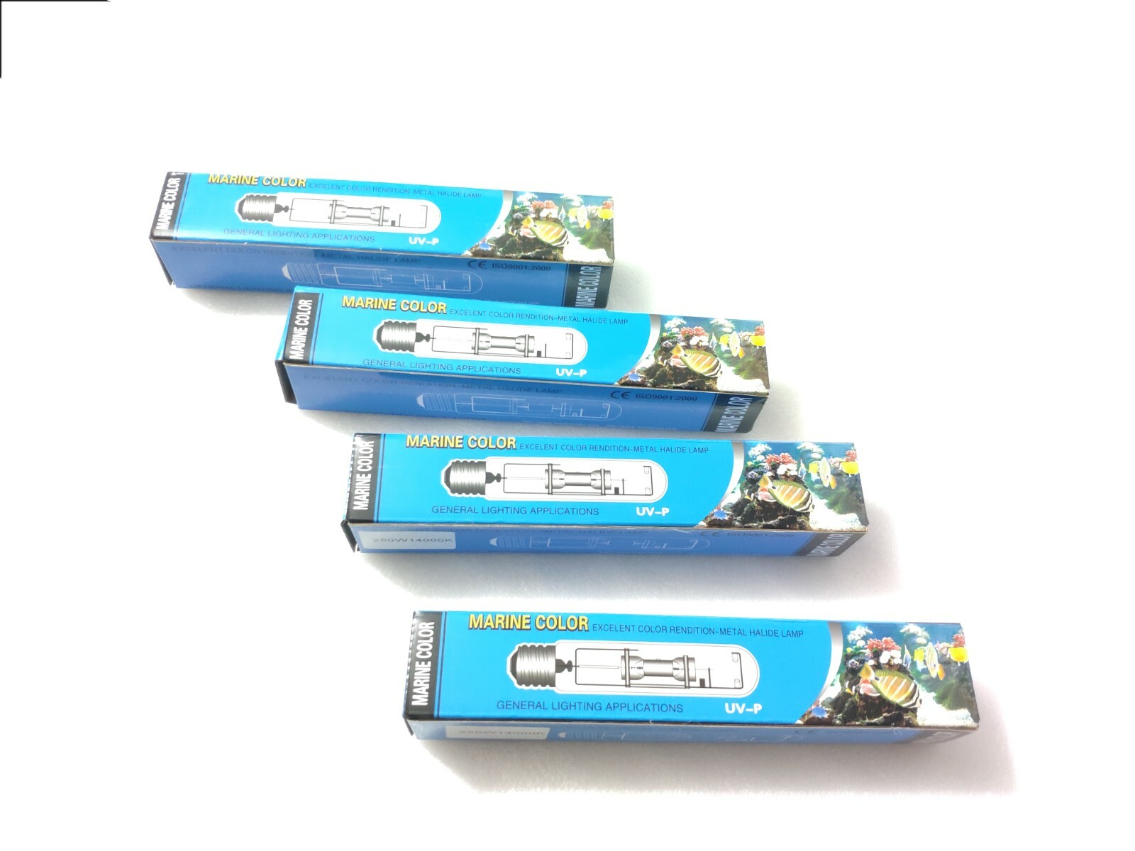 4 pcs bulbs, 250w 10k 14k 20k HQI E40 socket Single Ended Metal Halide Bulb NIB