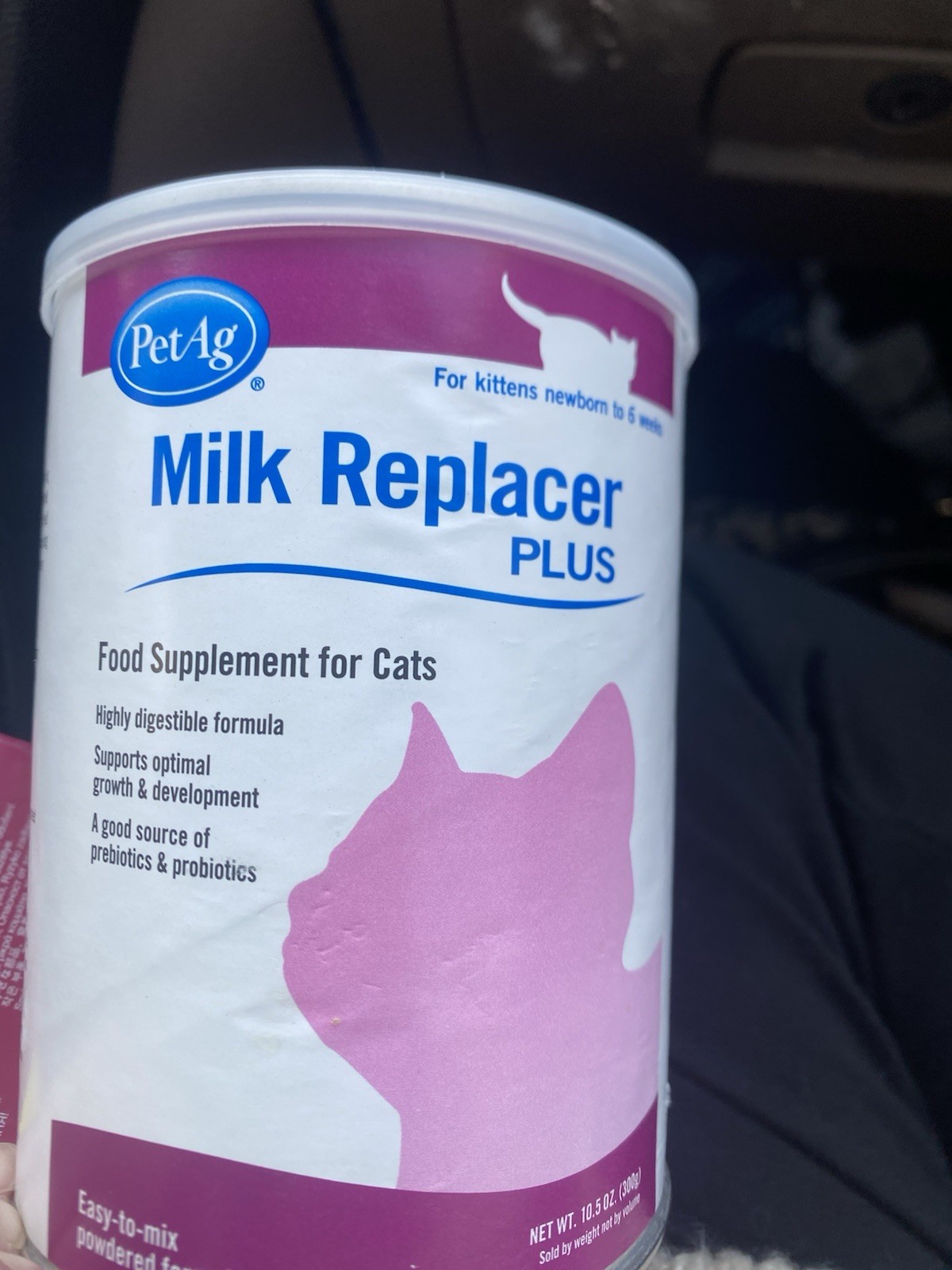 PetAg Milk Replacer Plus Food Mix Kittens and Cats – 10.5 oz – BB 6/27