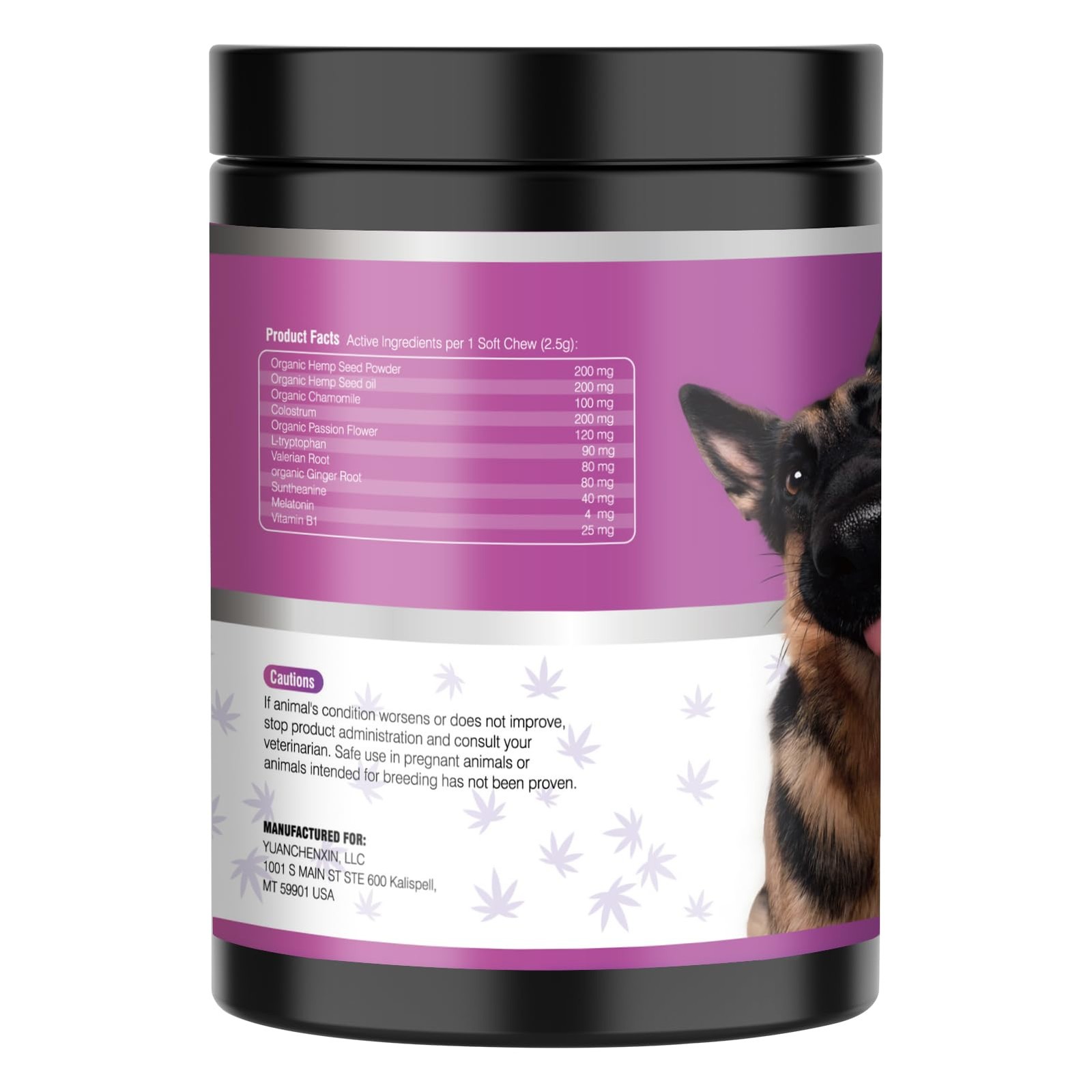 Hemp Calming Chews for Dogs 200pc Dog Calming Treat and Bites with Hemp Oil -…
