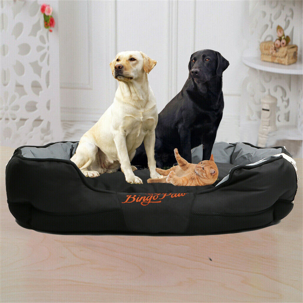 Extra Large Jumbo Orthopedic Dog Bed Soft Washable Kennel Pet Basket Waterproof