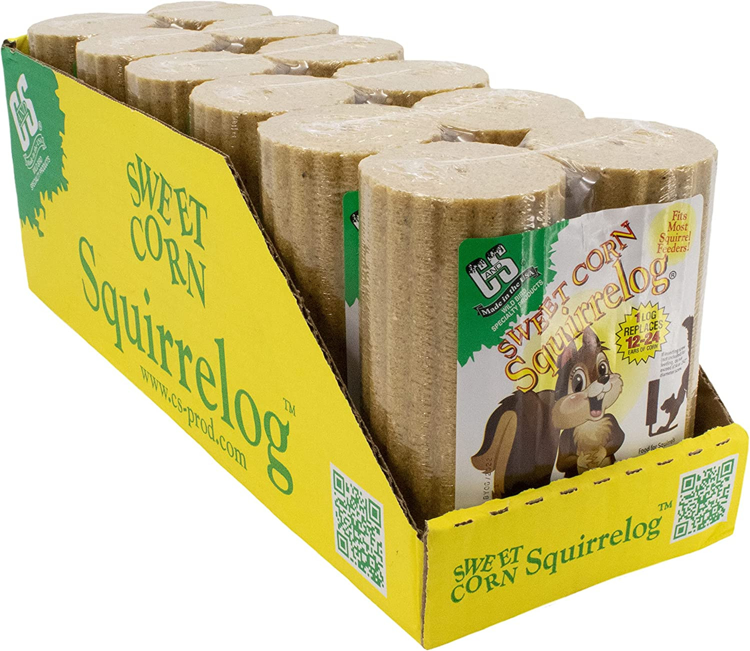 C&S Sweet Corn Squirrelog 6-Pack Refill