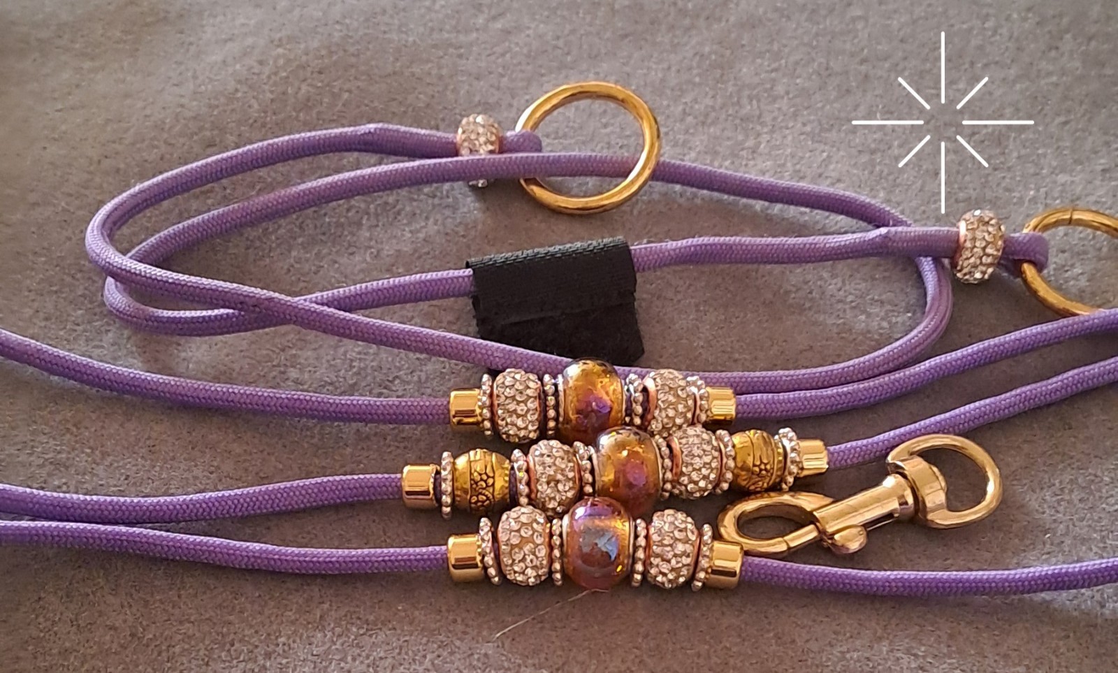 New Beaded Dog Show lead & slip collar set with stopper,bling beads,advise neck