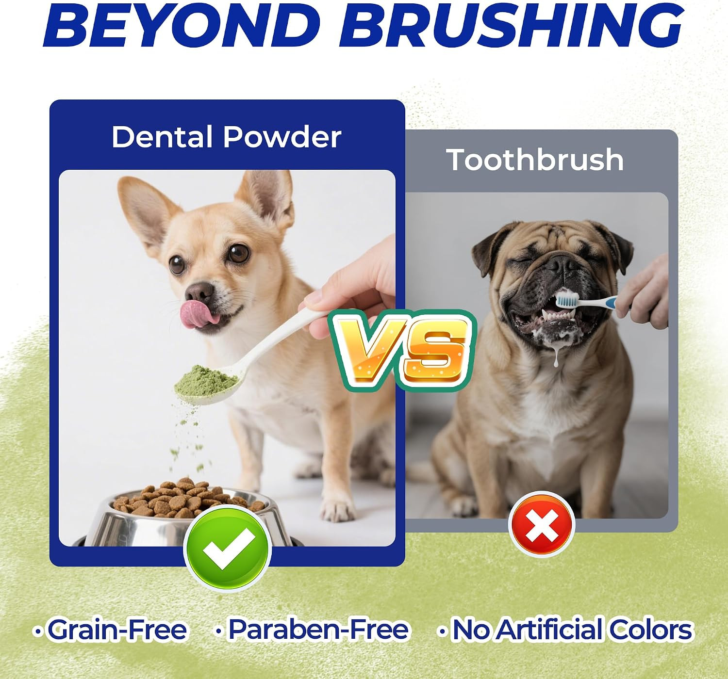 8.82oz Dog Teeth Cleaning Powder – Dog Dental Care Powder and Cat Breath