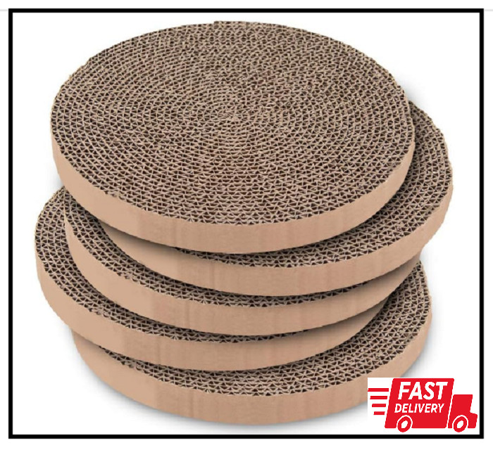 Cat Scratcher Pads Refill Round Scratching Board Best Pet Supplies (Pack Of 5)