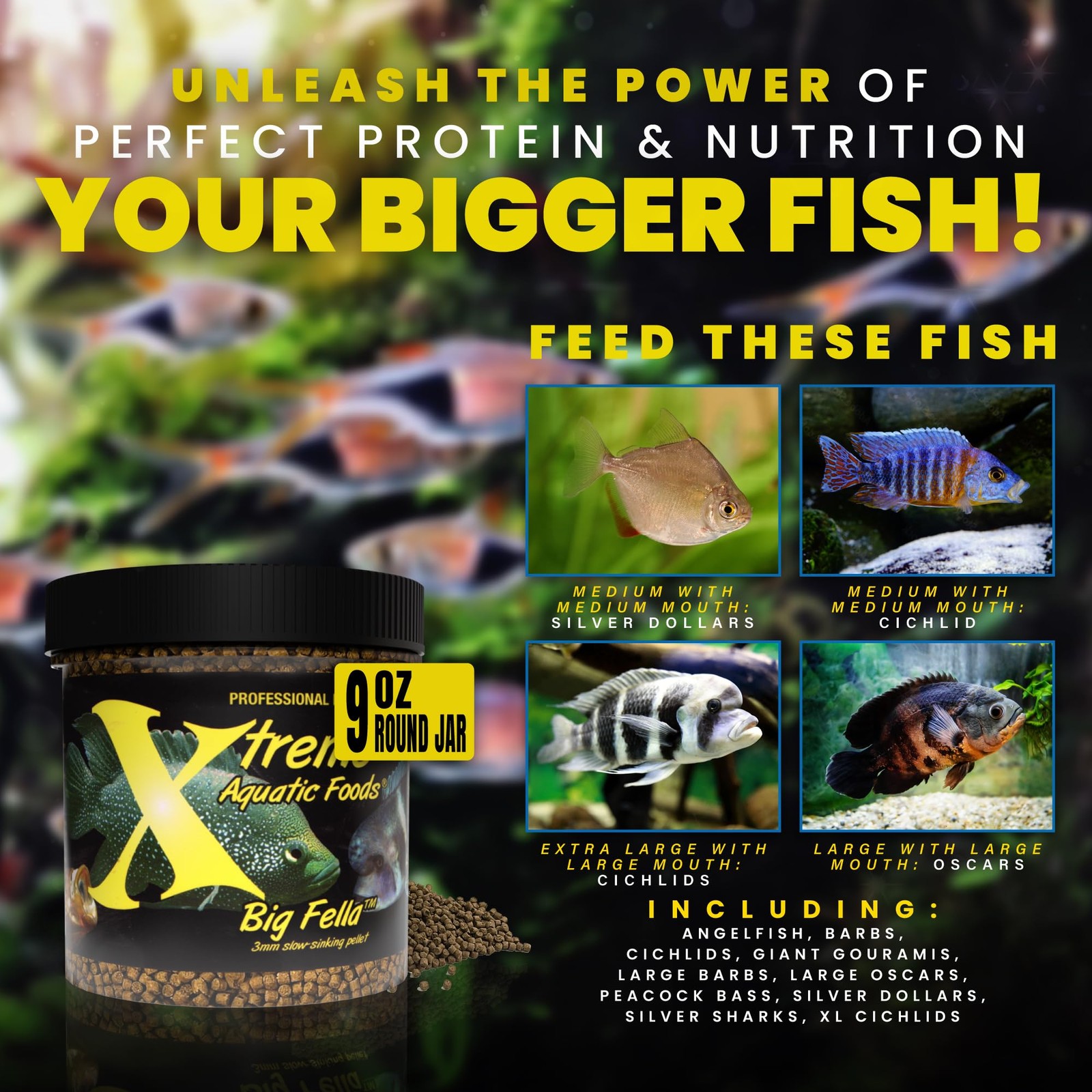Xtreme Big Fella 3.0mm Pellets Professional Nutrition for Medium to Large