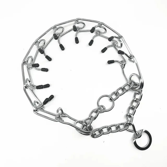Dog Training Prong Collar Pinch Choke Chain Steel Metal Adjustable 16″-22″ LARGE